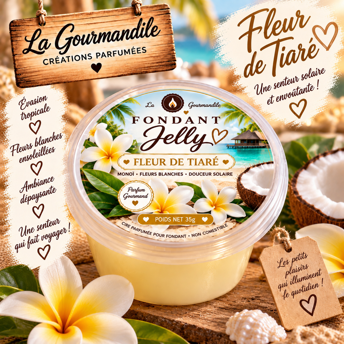 Fondant jelly Fleur de tiaré