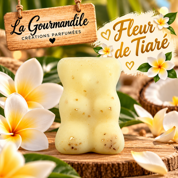 Fondant ourson Fleur de tiaré