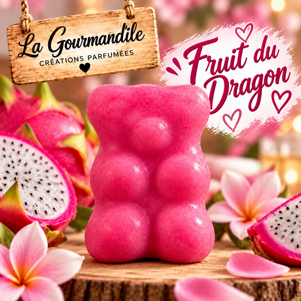 Fondant ourson fruit du dragon