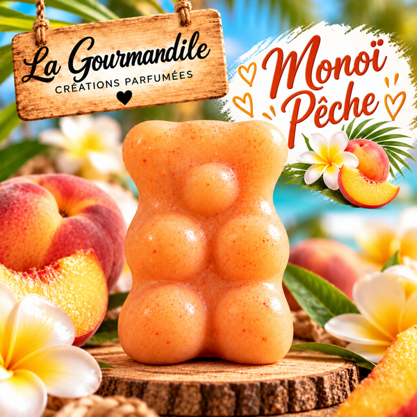 Fondant ourson Monoi pêche