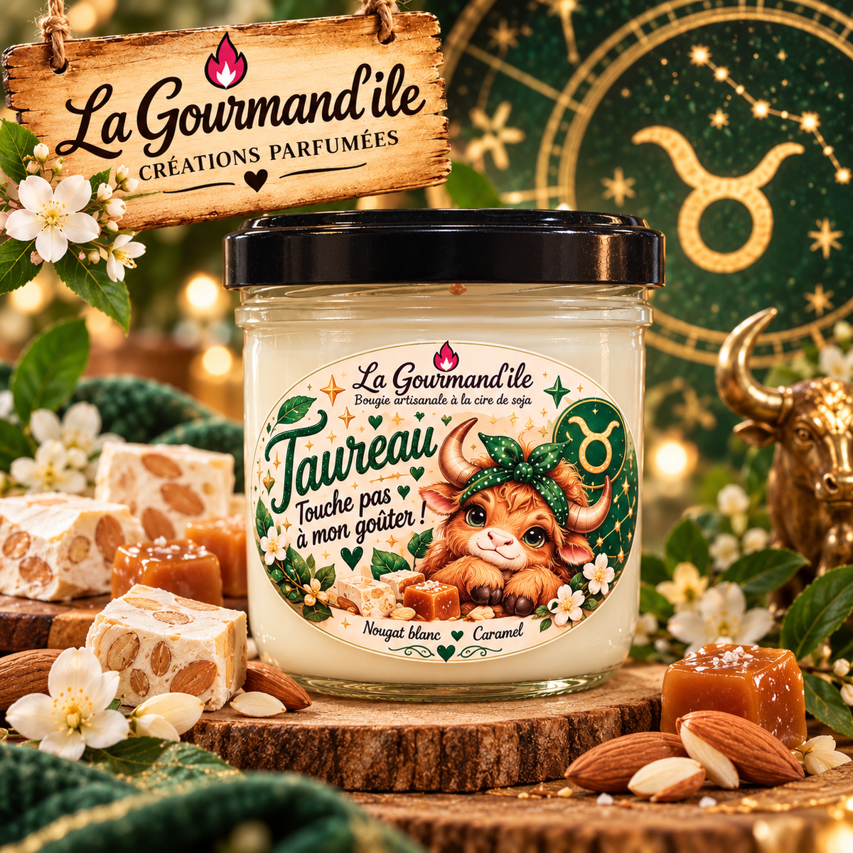 Bougie astrologique Taureau