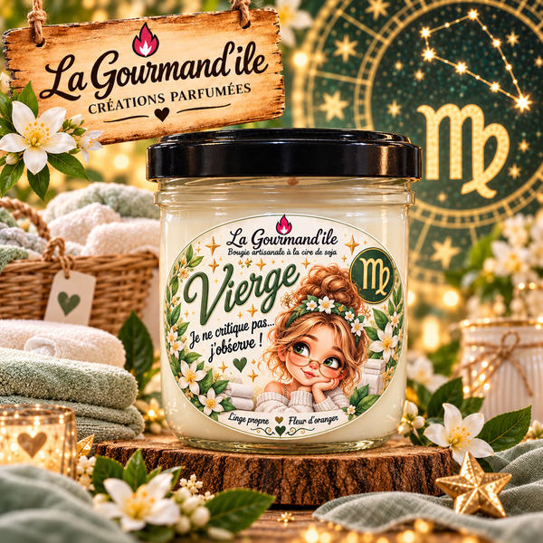 Bougie astrologique Vierge