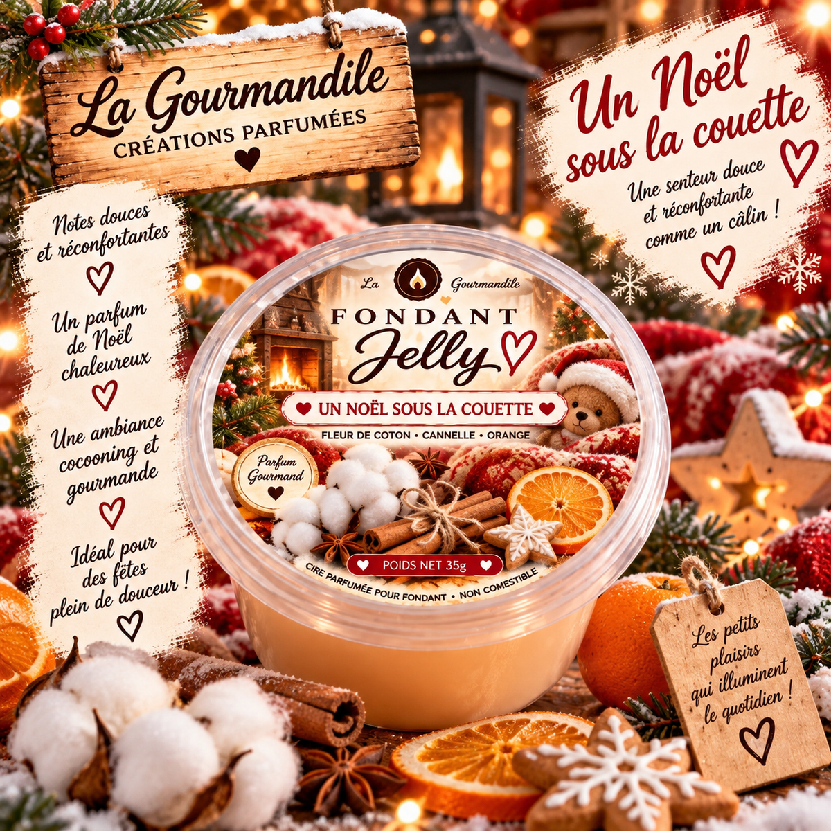 Fondant jelly Un Noël sous la couette
