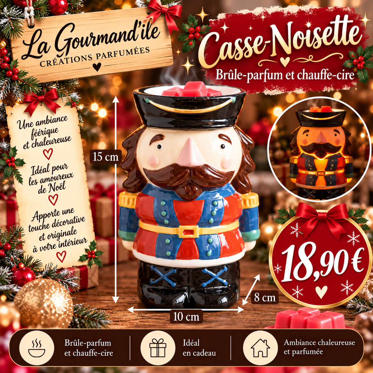 Brûle-parfum Casse noisette
