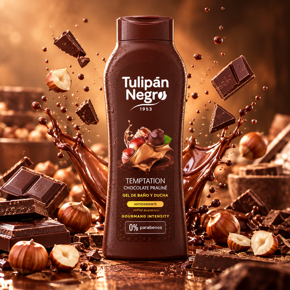GEL DOUCHE TULIPAN NEGRO 650ML CREME CHOCOLAT