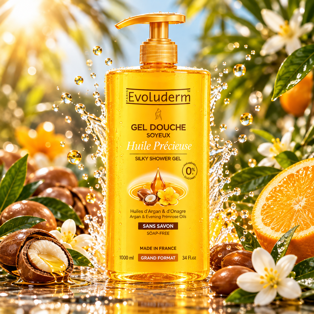 Gel Douche Soyeux Huile Précieuse