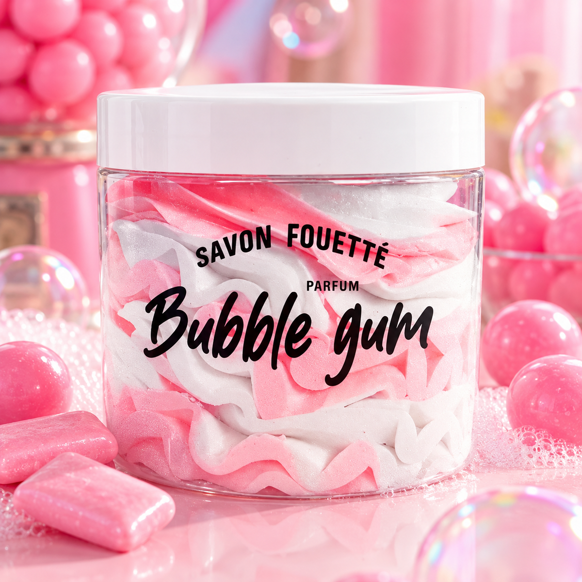 Savon fouetté 190 ml - Senteur Bubble Gum