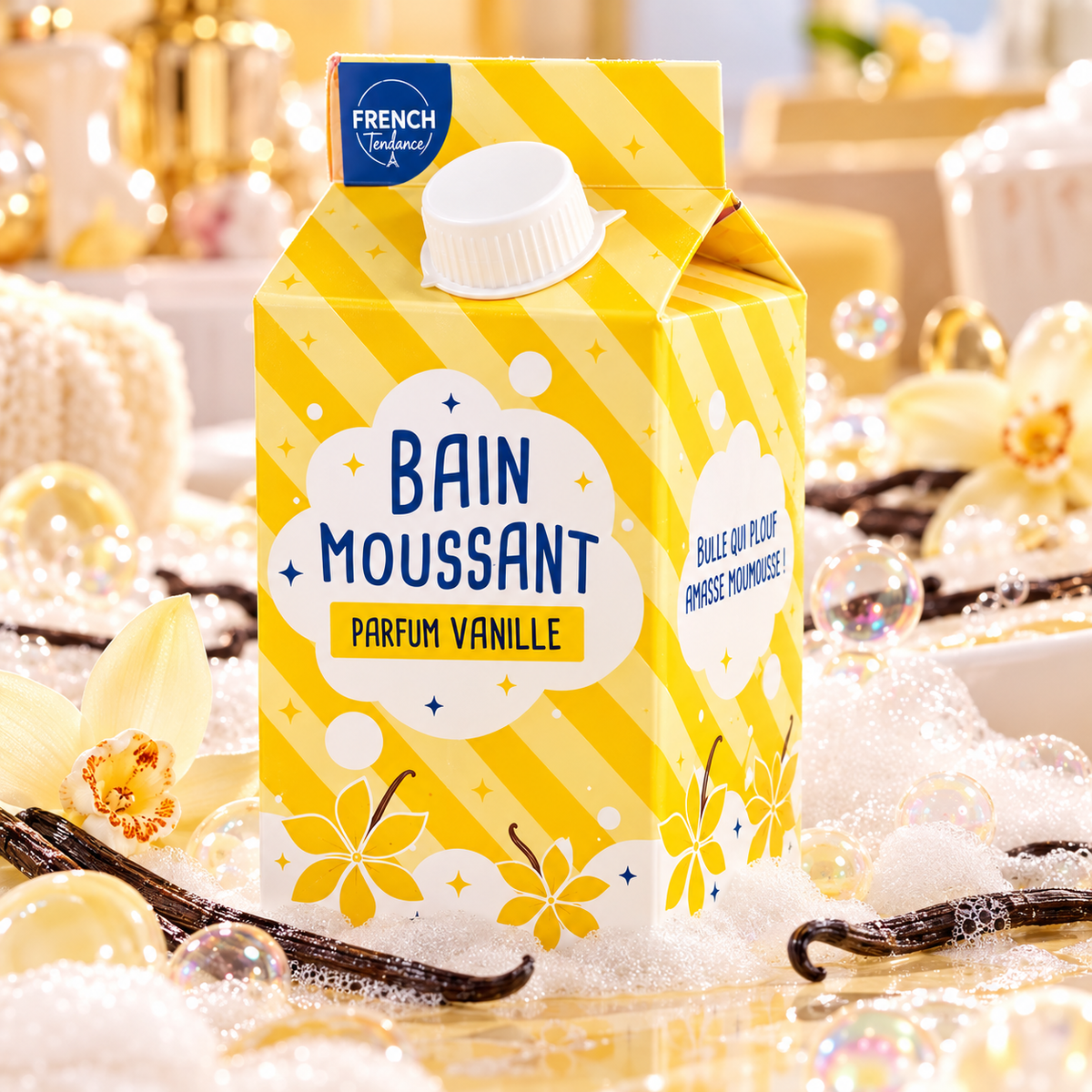 Bain moussant - 500 ml - Senteur Vanille - FT