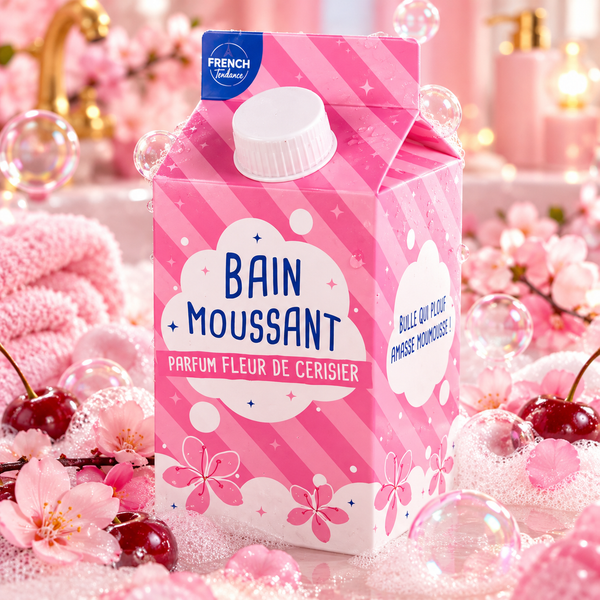 Bain moussant - 500ml - Senteur Fleur de Cerisier - FT