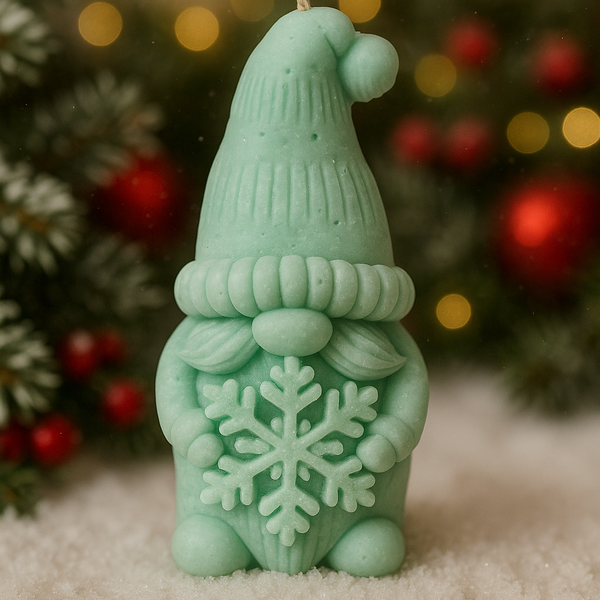 Bougie gnome flocon vanille des îles