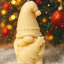 Bougie gnome flocon orange