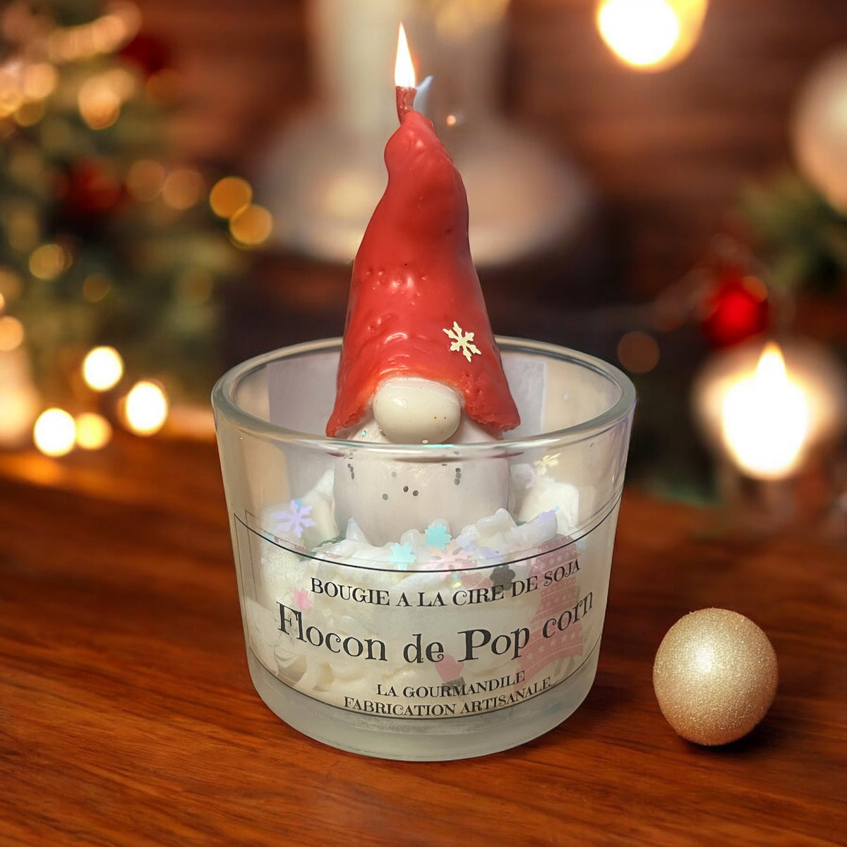 Bougie Flocon de Pop corn