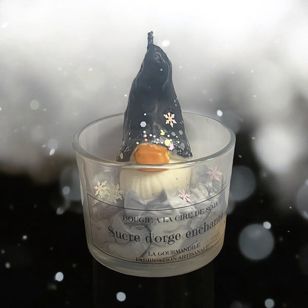 Bougie sucre d’orge enchanté