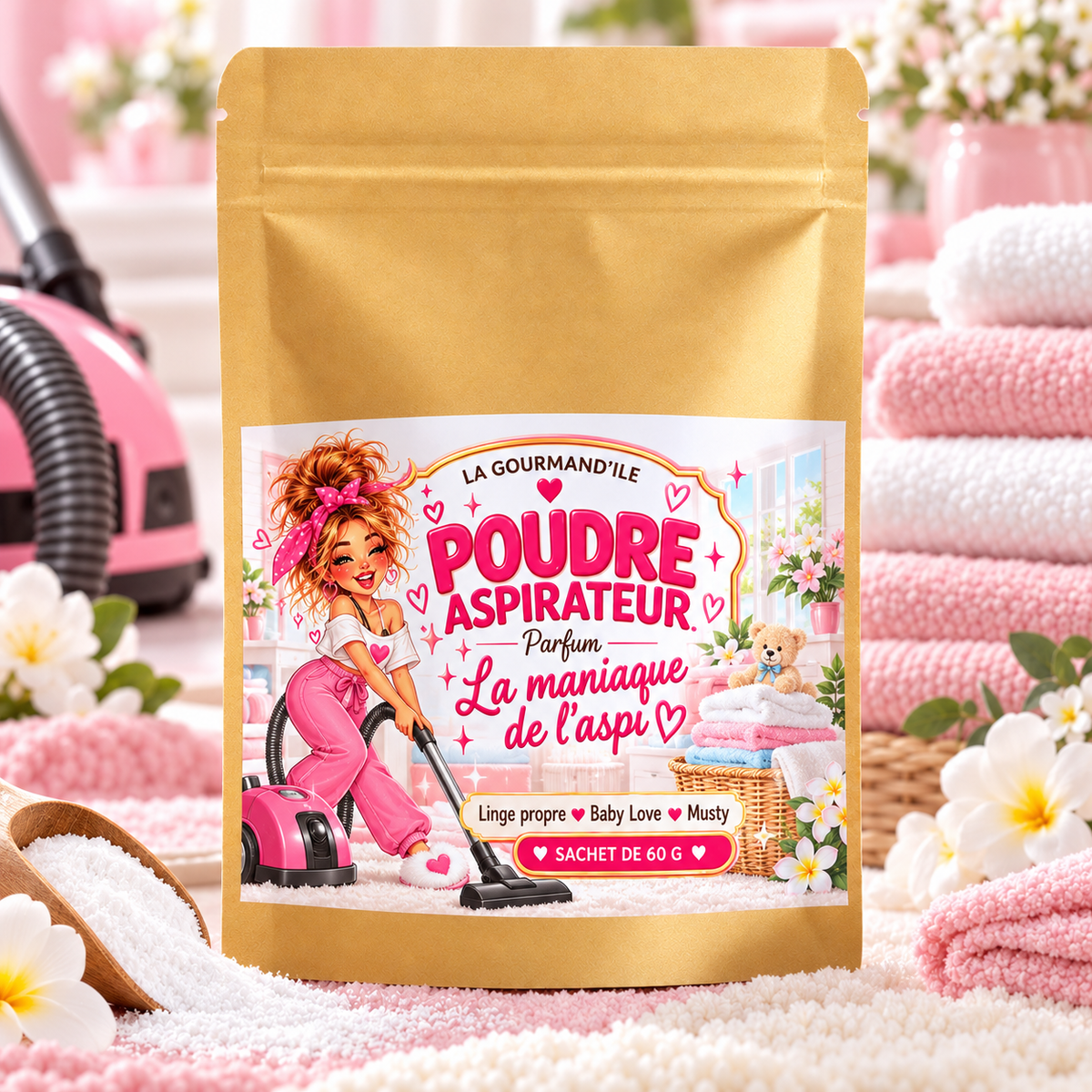 Poudre aspirateur La maniaque de l’aspi