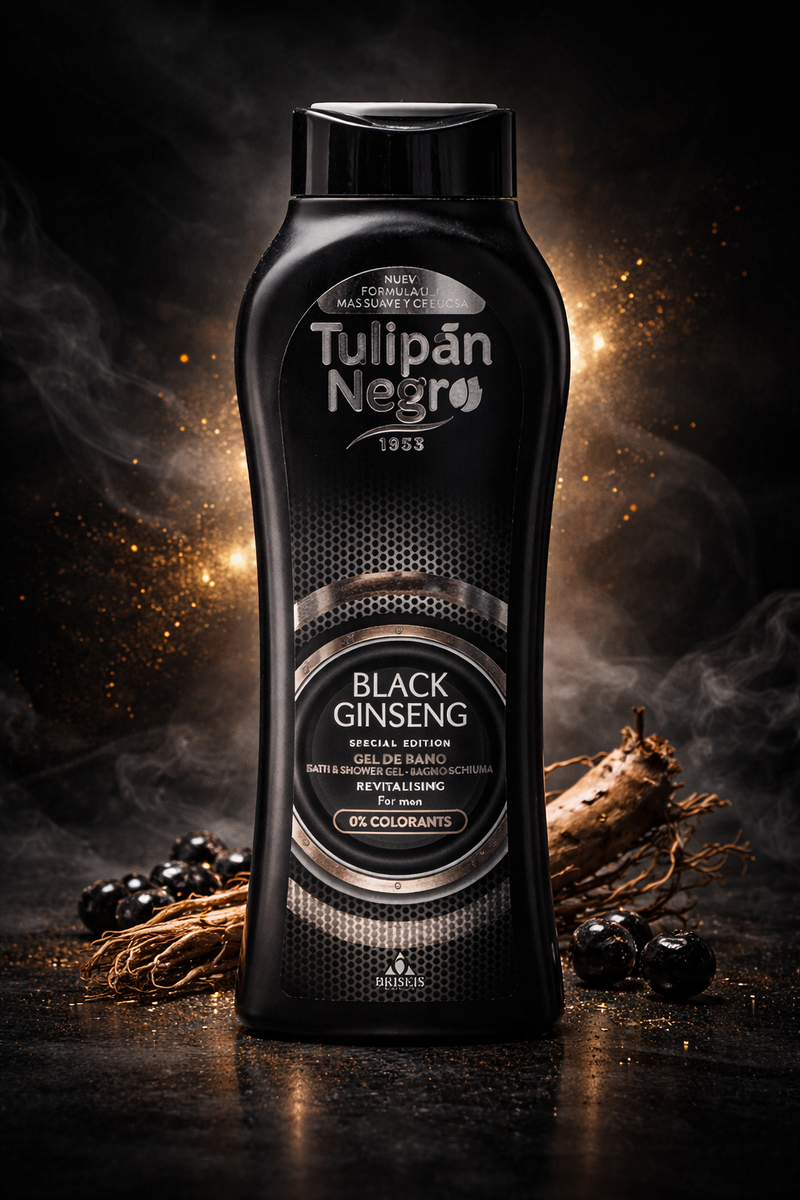 GEL DOUCHE TULIPAN NEGRO HOMME 650ML BLACK GINSENG