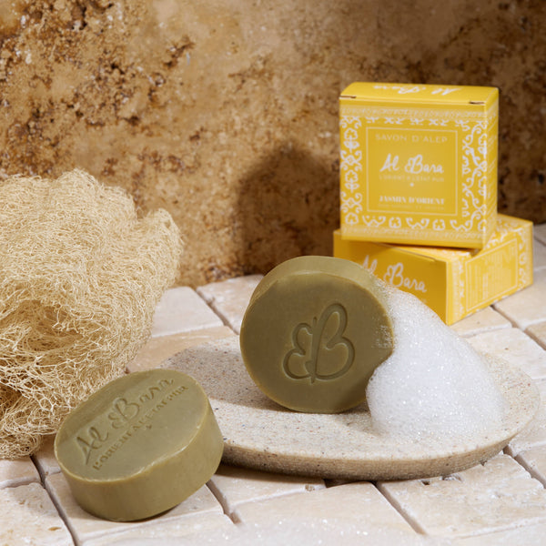 Savon d'Alep parfumé 50g jasmin d'orient