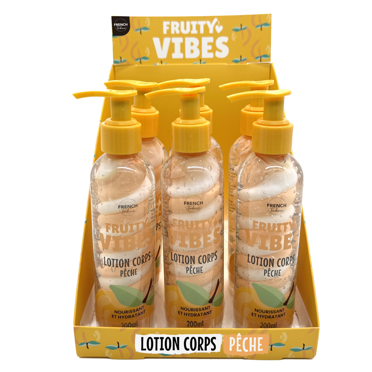 🍑 Lotion Corps Hydratante – Pêche – 200 ml