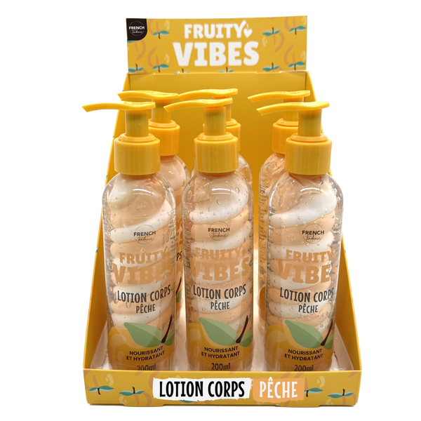 🍑 Lotion Corps Hydratante – Pêche – 200 ml