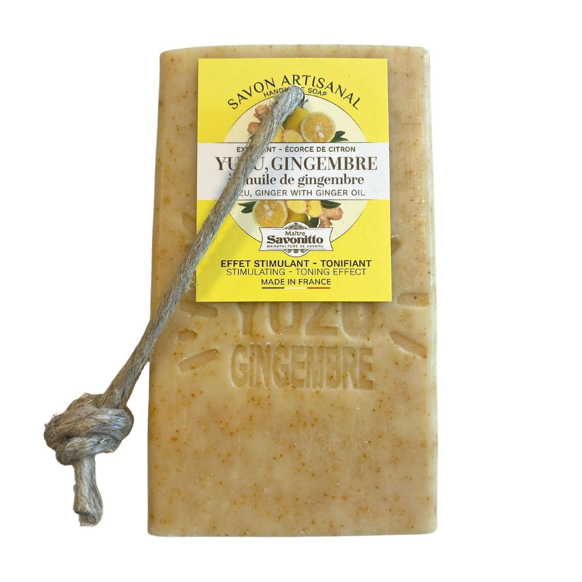 Savon Tranche Sur Corde Yuzu-Gingembre+Exfoliant 120g