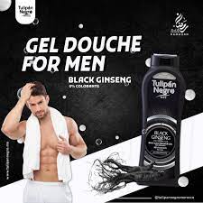 GEL DOUCHE TULIPAN NEGRO HOMME 650ML BLACK GINSENG
