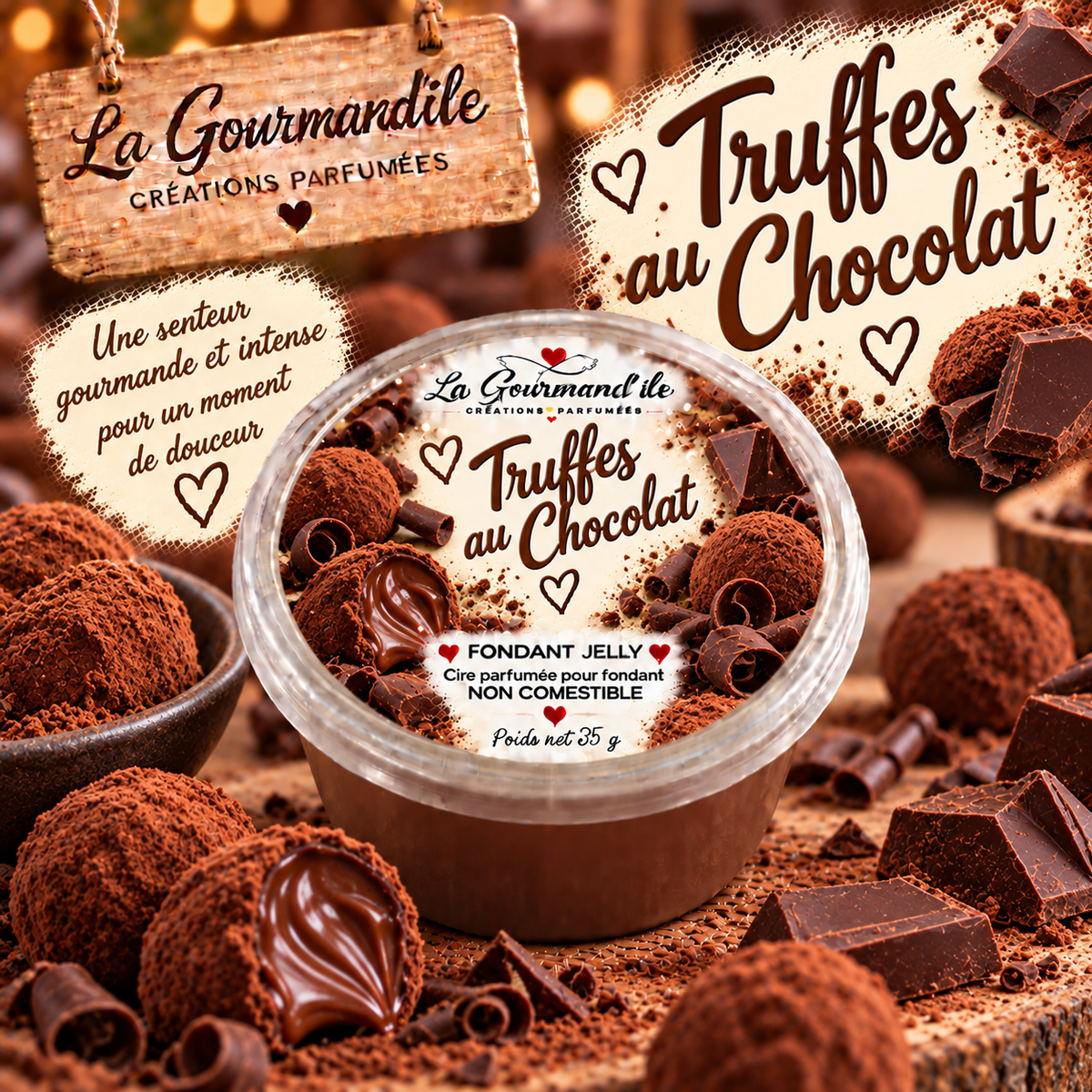 Fondant jelly Truffes au chocolat