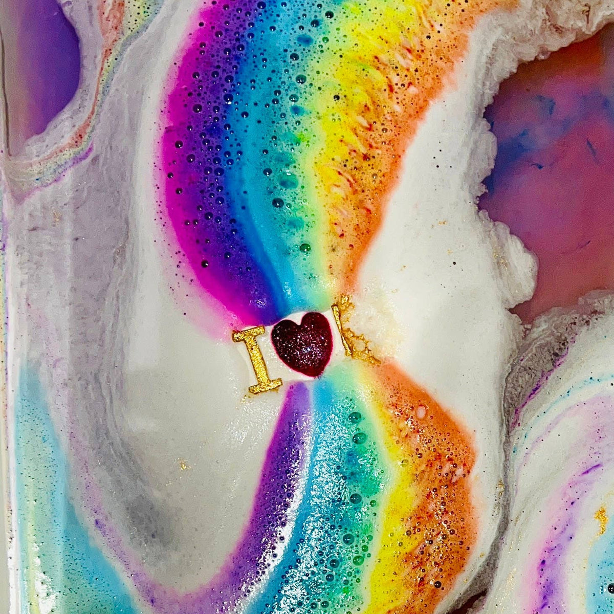 Bombe de bain Rainbow I Love You