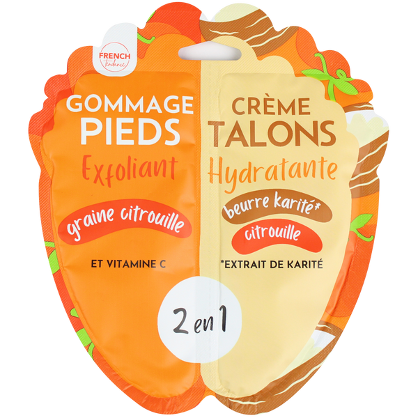 Duo Gommage / Crème hydratante Pieds - Graines de Citrouille