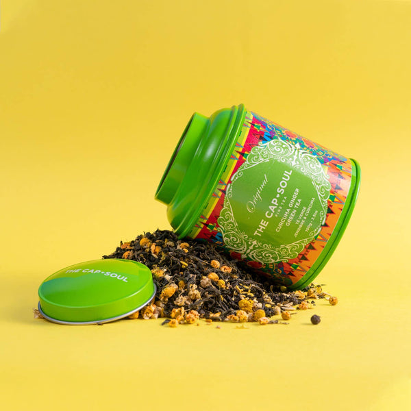 Thé Vert Gingembre Curcuma 100g