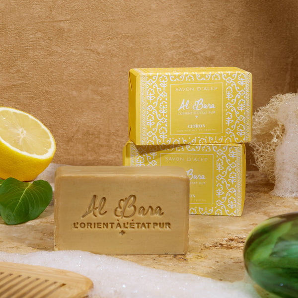 Savon d'Alep parfumé 100g citron