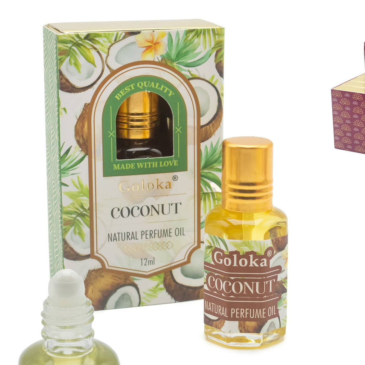 Huile Parfumée Nat. Goloka Noix de Coco 12 ml (3 unités)