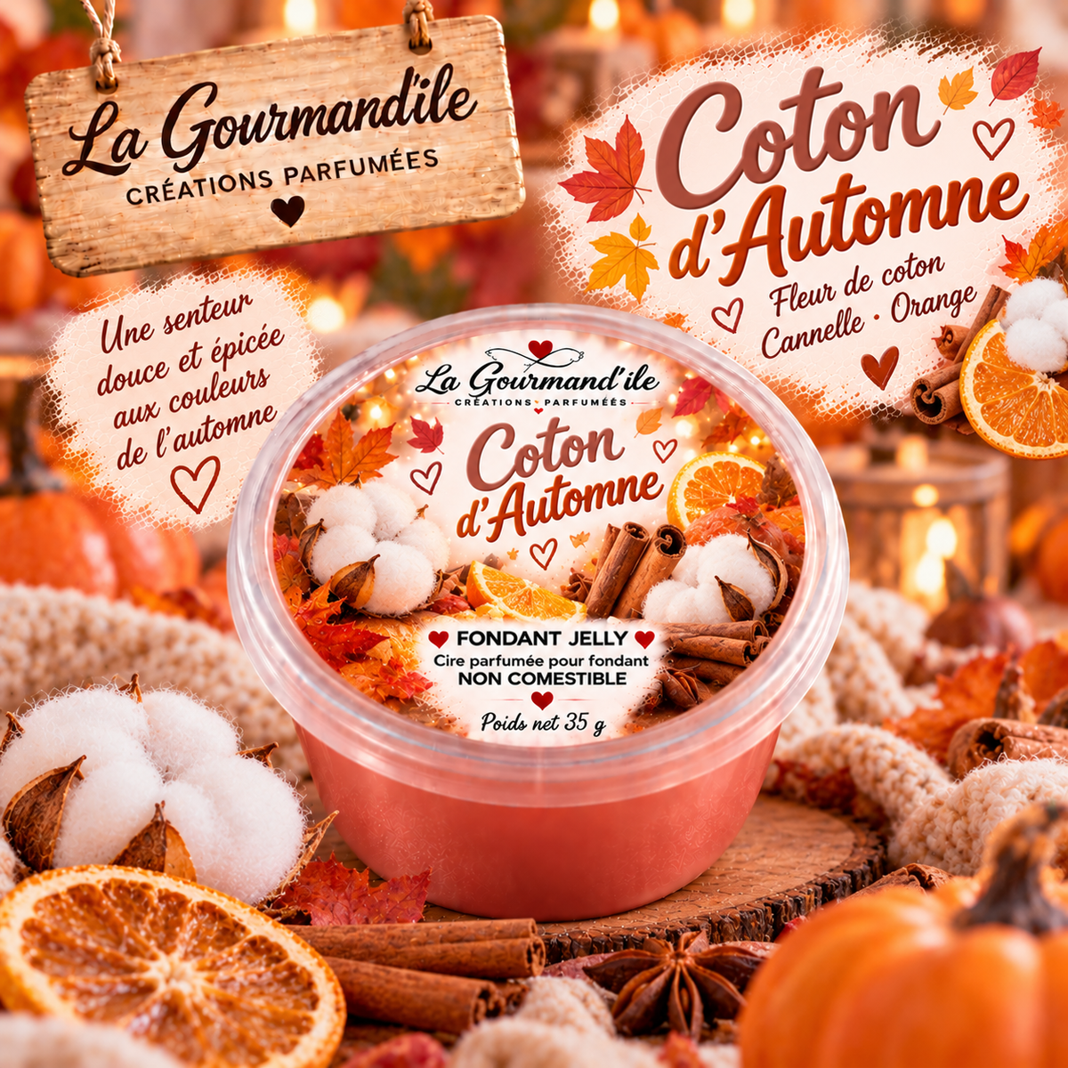 Fondant jelly  Coton d'automne