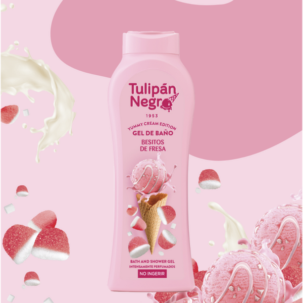 GEL DOUCHE TULIPAN NEGRO 650ML CREME GLACE FRAISE TAGADA