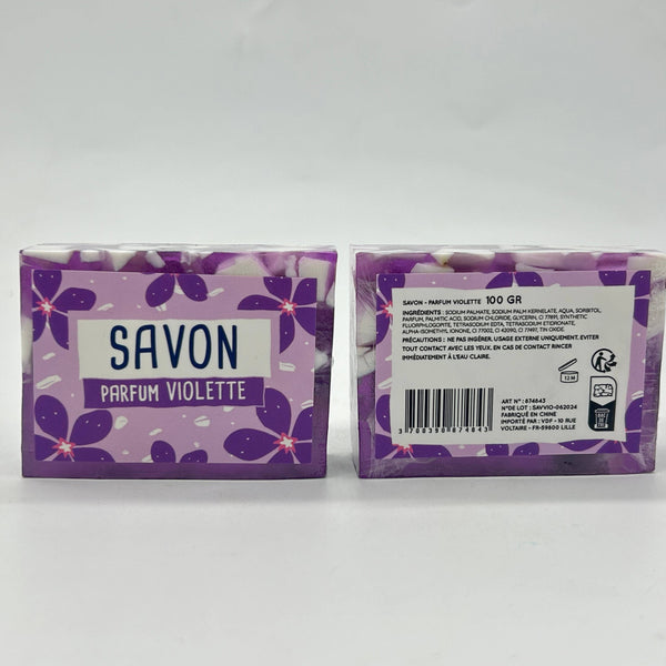 Savon en tranche glyc végé 100 gr - Senteur Violette