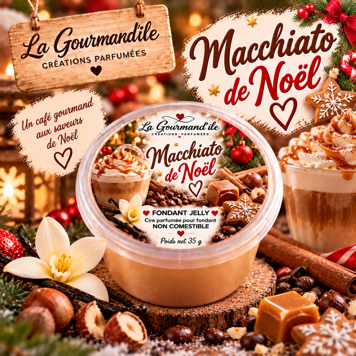 Fondant jelly  Macchiato de Noël