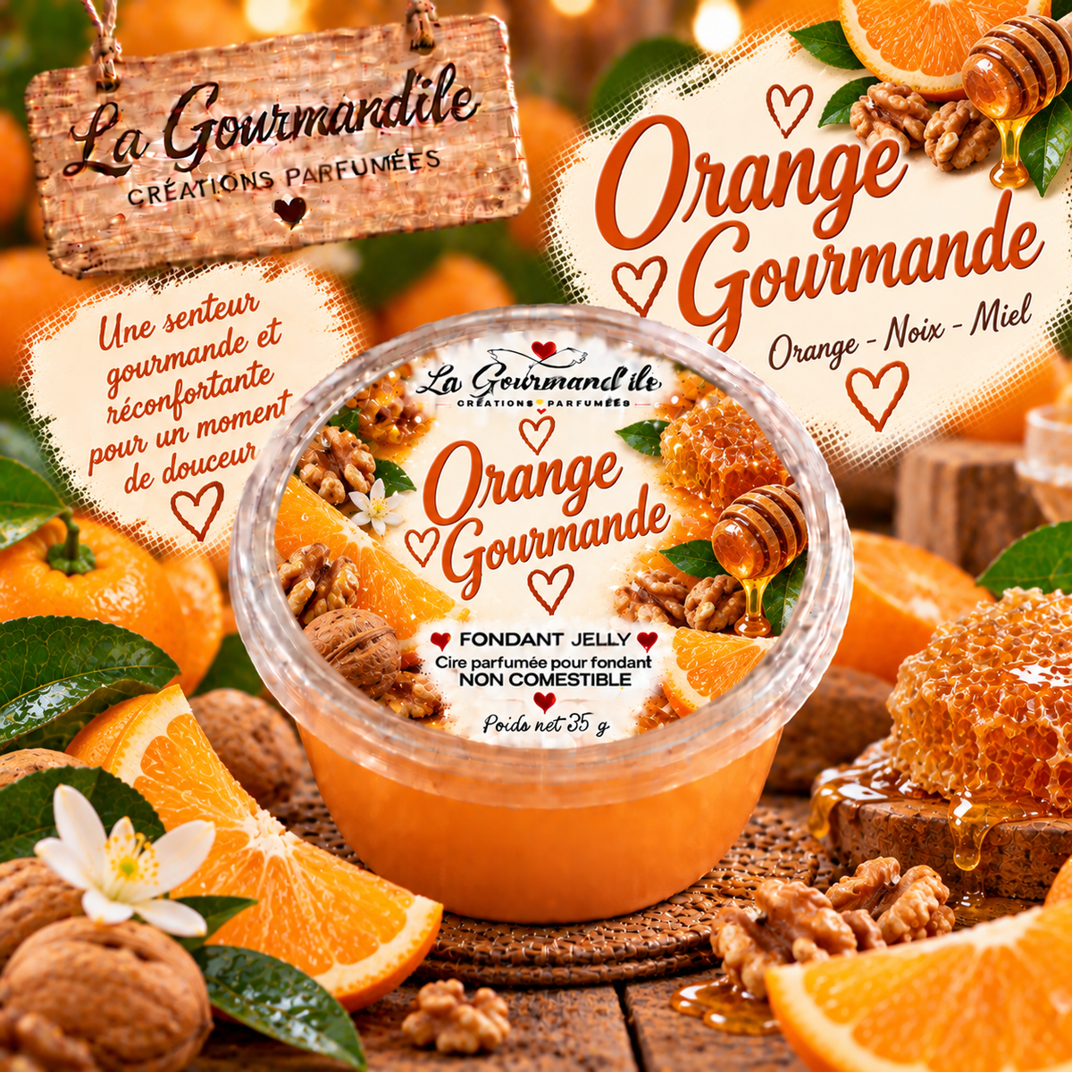 Fondant jelly Orange gourmande