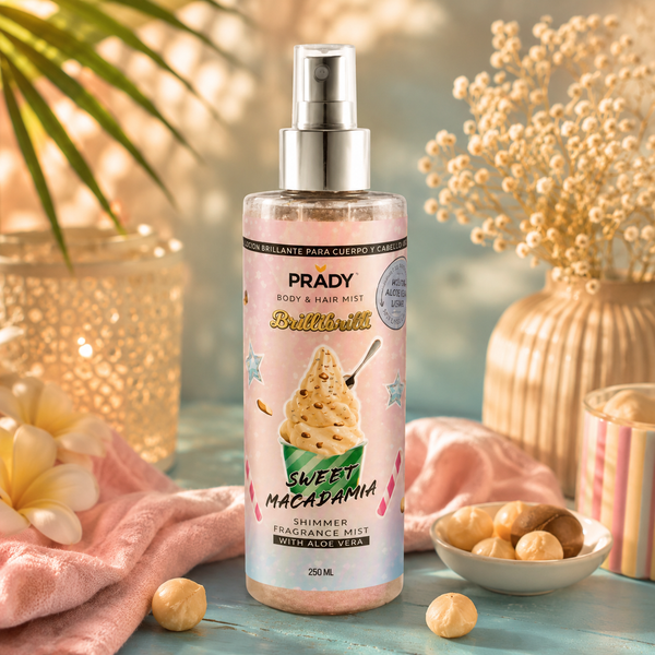 BRUME SCINTILLANTE CORPS ET CHEVEUX PRADY SWEET MACADAMIA