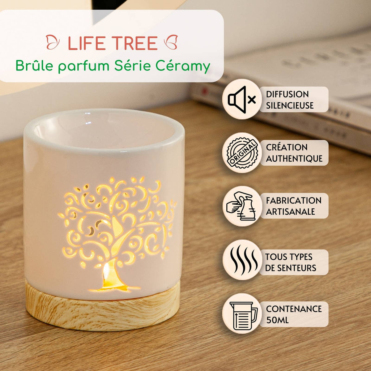 Brûle parfum Série Céramy – Life Tree