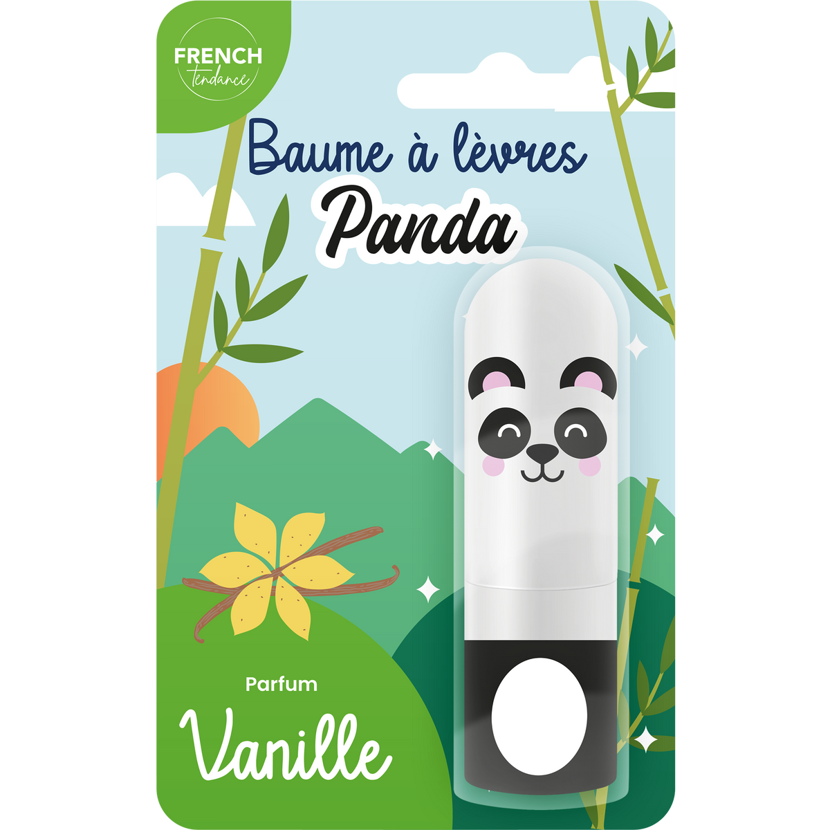 Baume à lèvres 3,3 gr -Panda -  Senteur Vanille