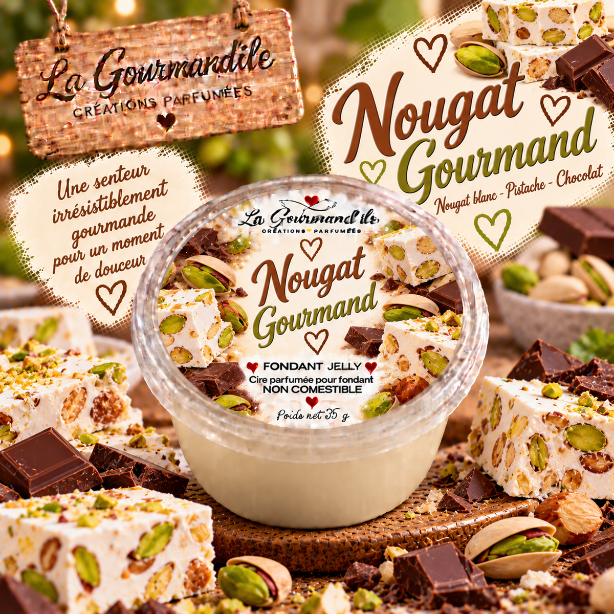 Fondant jelly Nougat gourmand