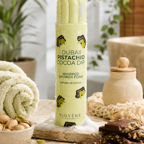 Mousse de Douche Fouettée Dubai Pistachio Cocoa – Biovène