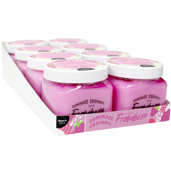 Gommage corps 470 gr  - Senteur Framboise - FRENCH TENDANCE