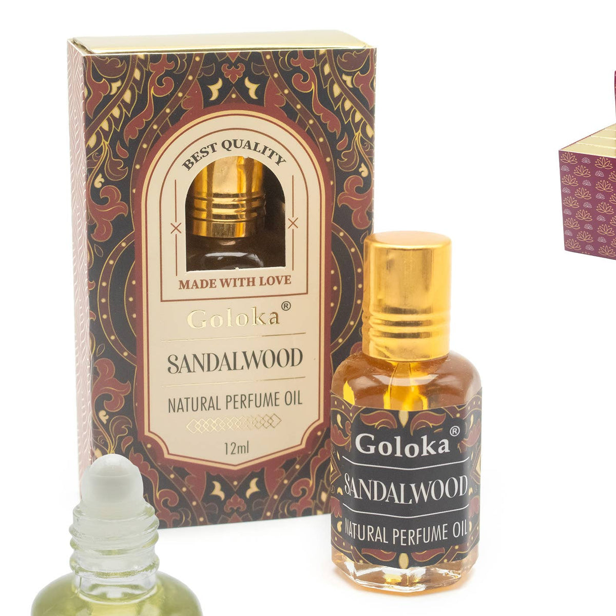 Huile Parfumée Nat. Goloka Santal. 12 ml (3 unités)
