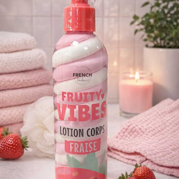 🍓 Lotion Corps Hydratante – Fraise – 200 ml