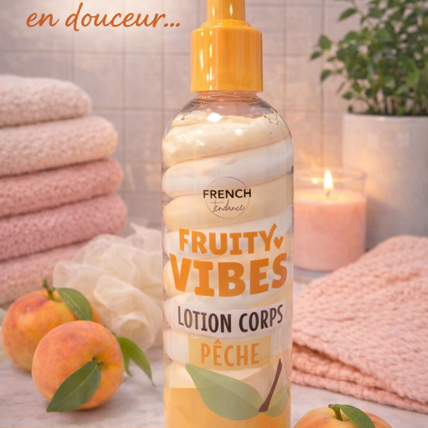 🍑 Lotion Corps Hydratante – Pêche – 200 ml