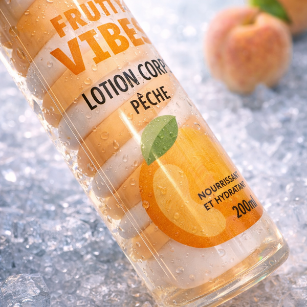 🍑 Lotion Corps Hydratante – Pêche – 200 ml