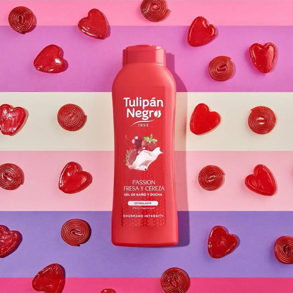 GEL DOUCHE TULIPAN NEGRO 650ML FRAISE & CERISE