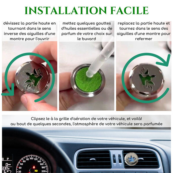 Diffuseur Voiture Clip'Arôme - Bodhi