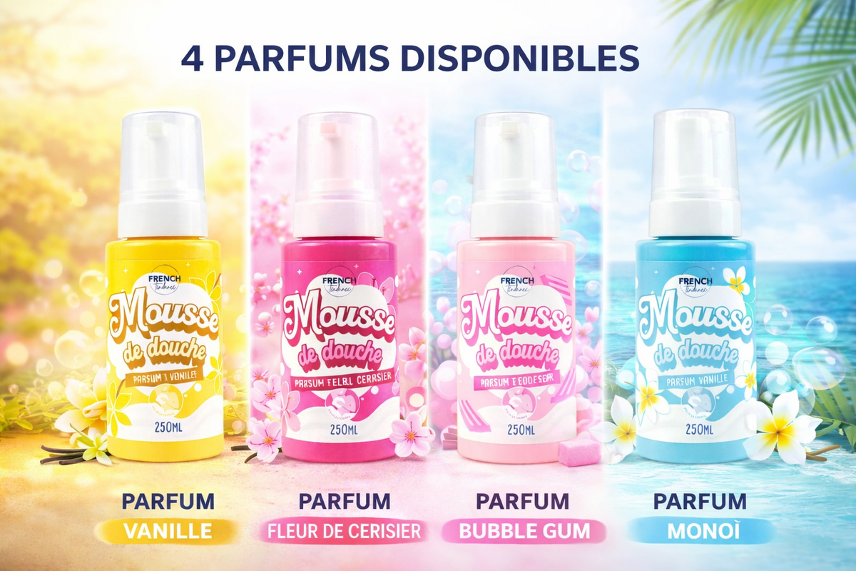 Mousse de douche 250ml - Senteur bubble Gum