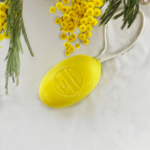 Savon Ovale sur Corde Mimosa 200g