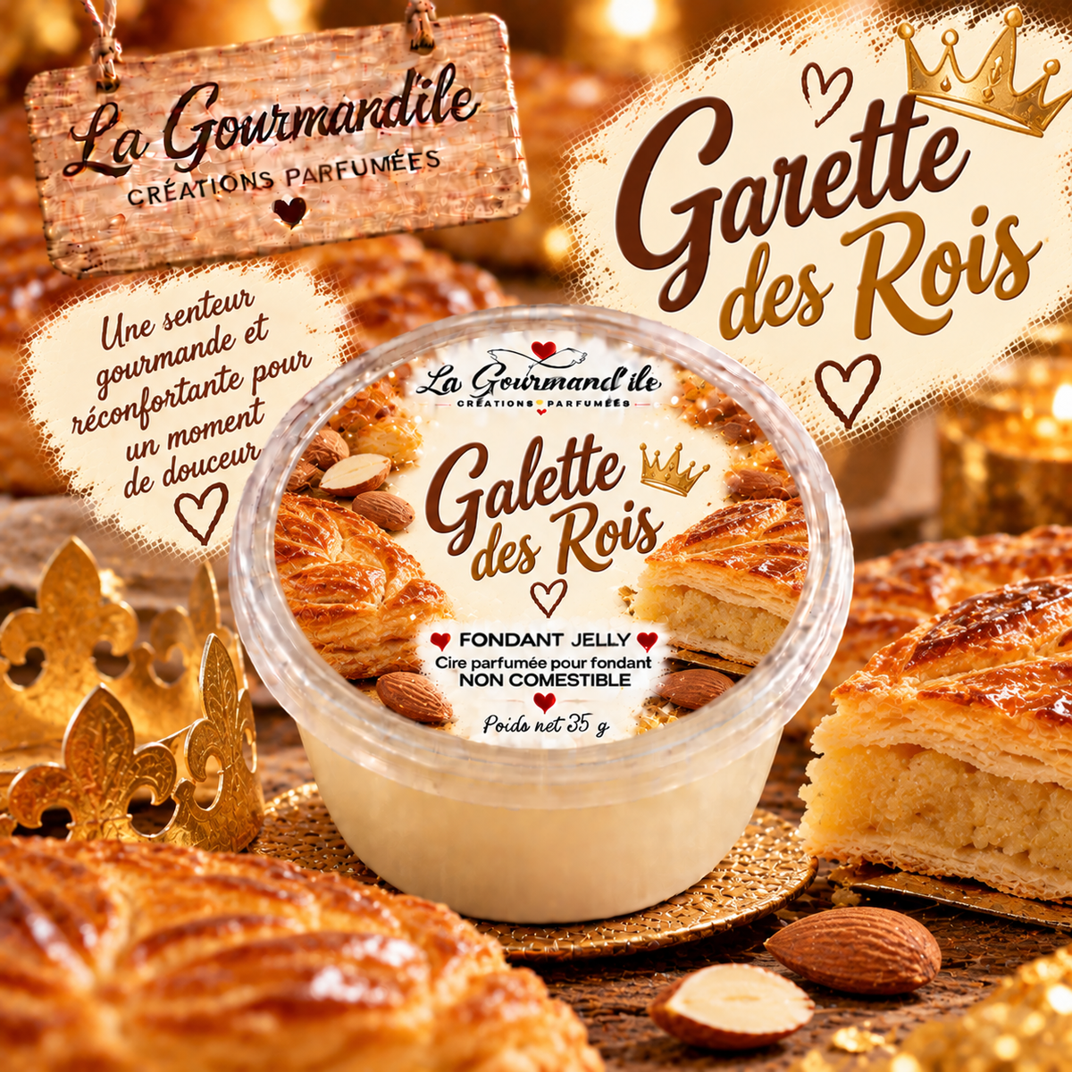 Fondant jelly Galette des rois